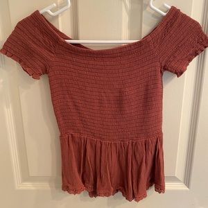 Chloe&Katie (Nordstrom) Washed Red Top Size XS